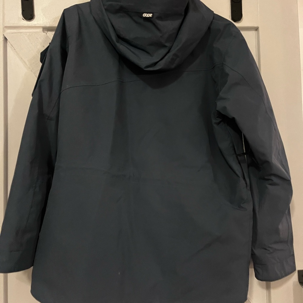 DOPE dusty blue Hooded Jacket - Picture 3 of 5